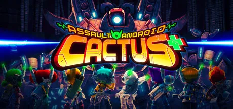 Assault Android Cactus+ title art with the android cast