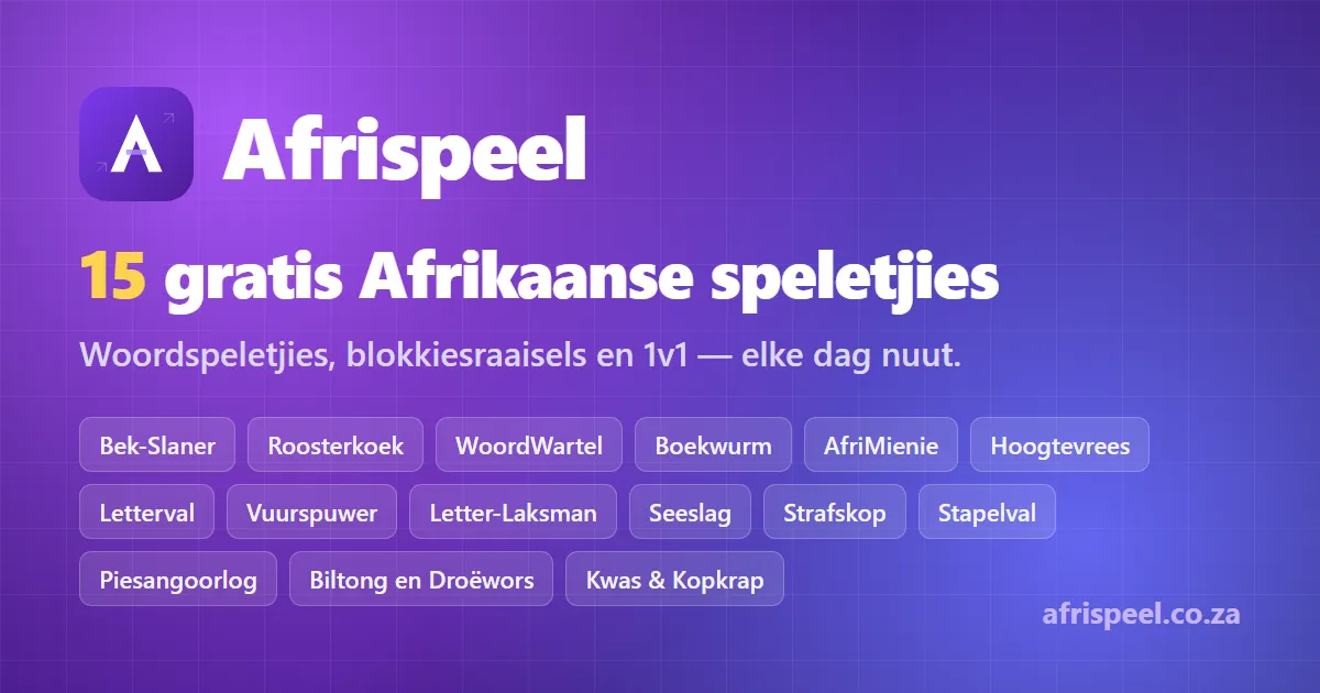 The Afrispeel share card