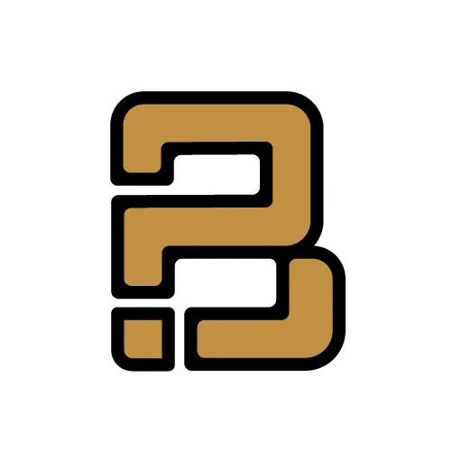 Blunderwall icon, a gold letter B shaped like a question mark