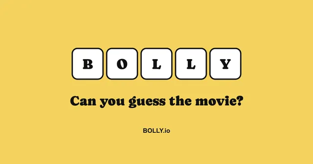BOLLY letter tiles over the line Can you guess the movie?