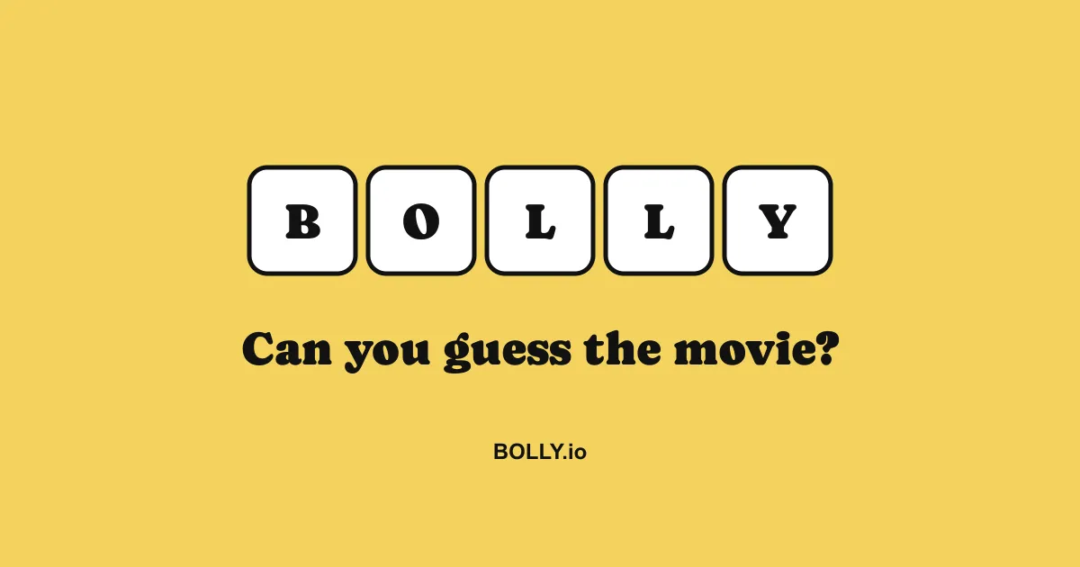BOLLY letter tiles over the line Can you guess the movie?
