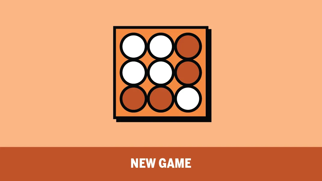Align share art: a three by three grid of white and orange tiles