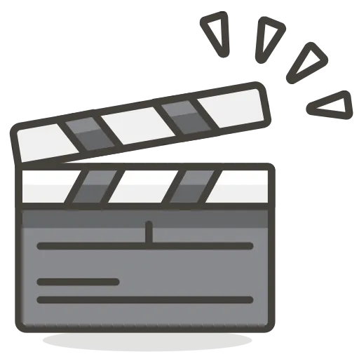 Box Office Game's clapperboard logo