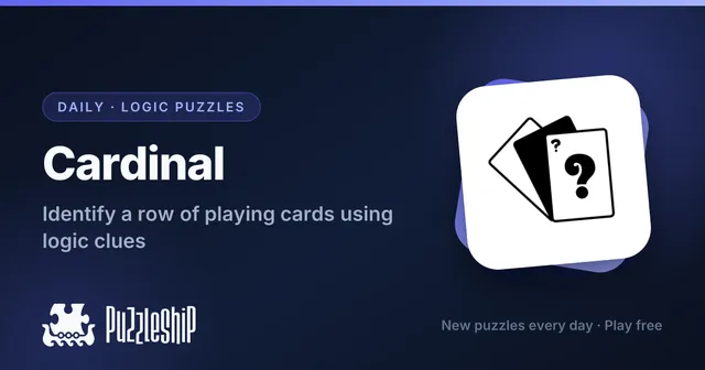 Cardinal daily puzzles on Puzzleship
