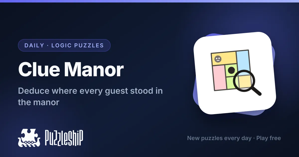 Clue Manor daily puzzles on Puzzleship