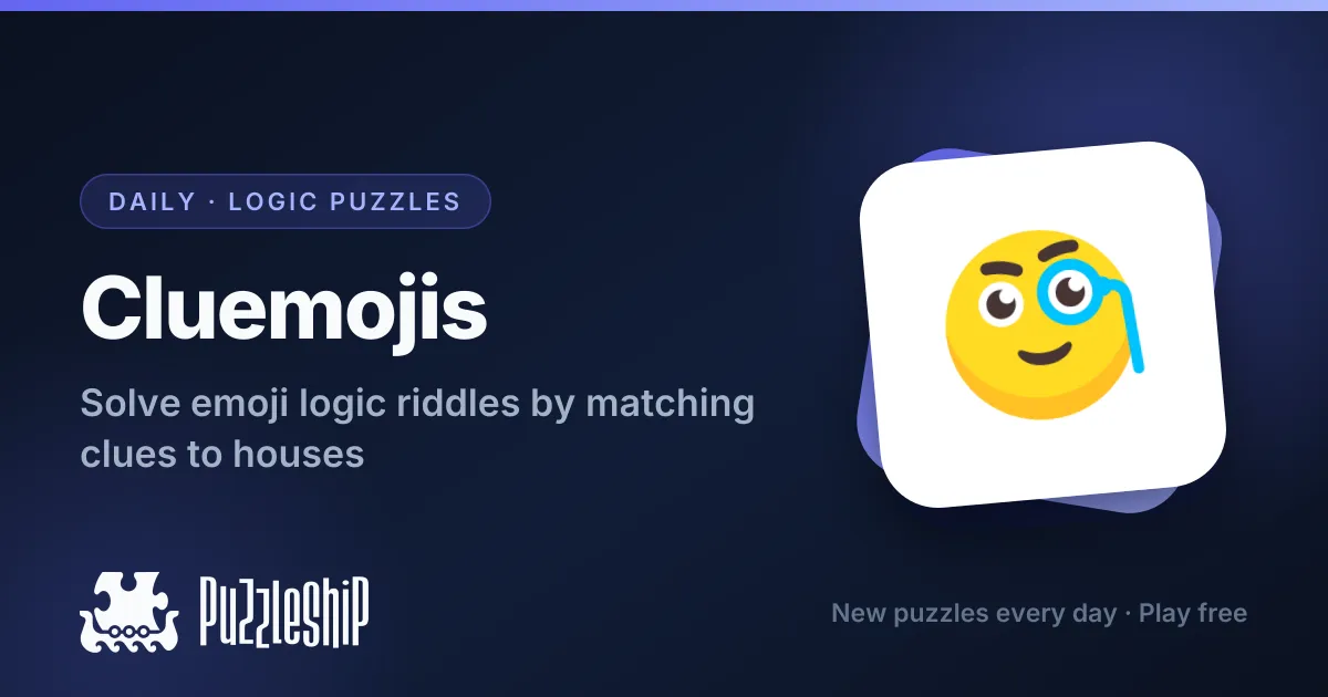 Cluemojis daily puzzles on Puzzleship