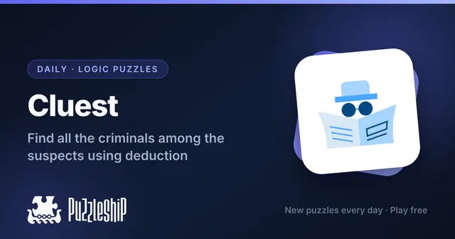 Cluest daily puzzles on Puzzleship