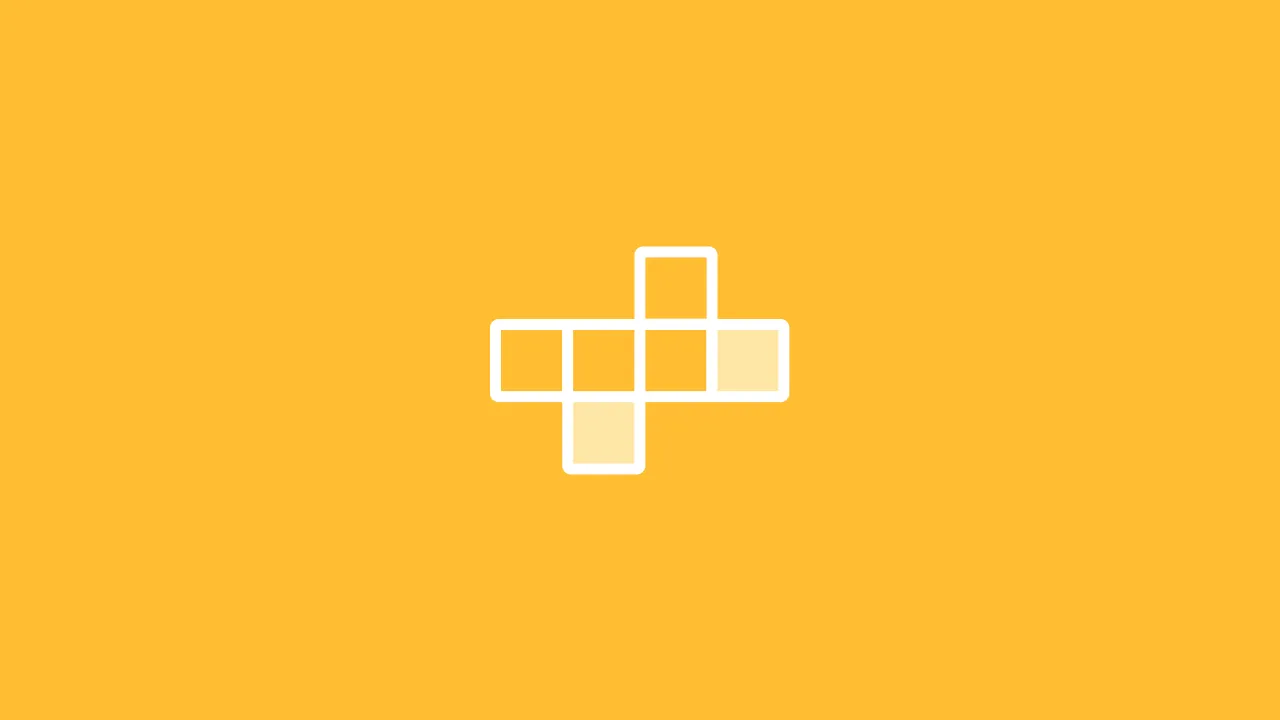 The CNN Daily Crossword cover: white crossword squares on a yellow background