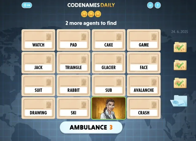 Codenames Daily announcement picture from Czech Games Edition