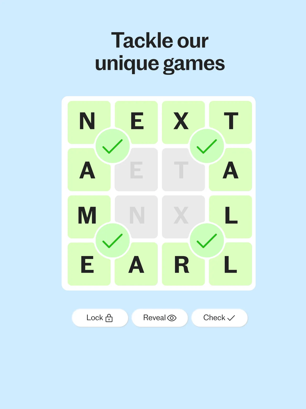 A solved Cogs grid in the Telegraph Puzzles app