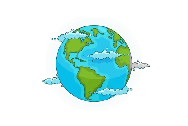 Illustrated globe from the Countryle welcome screens