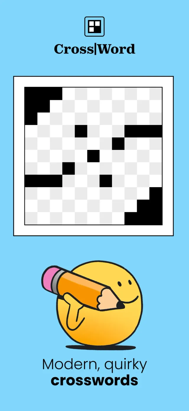 An empty Cross|word grid from Puzzmo