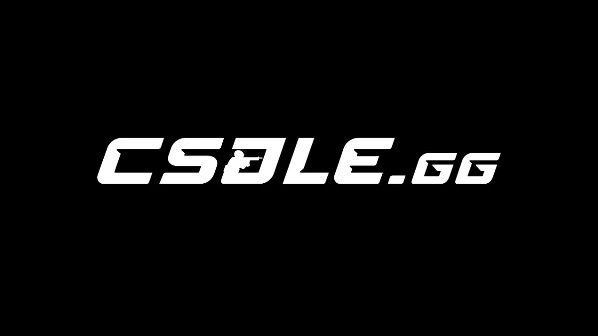 CSDLE.gg logo in white on black