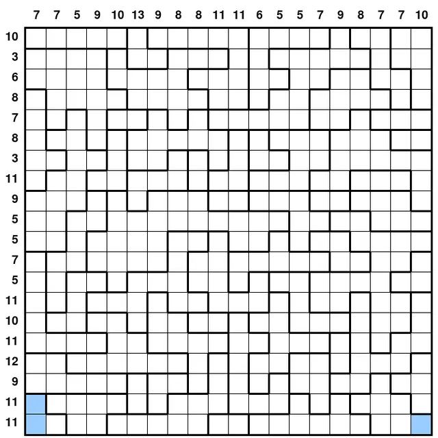 The Special Daily Aquarium for 30 October 2026: a 20x20 grid of tank regions with water counts on every row and column, three cells filled blue