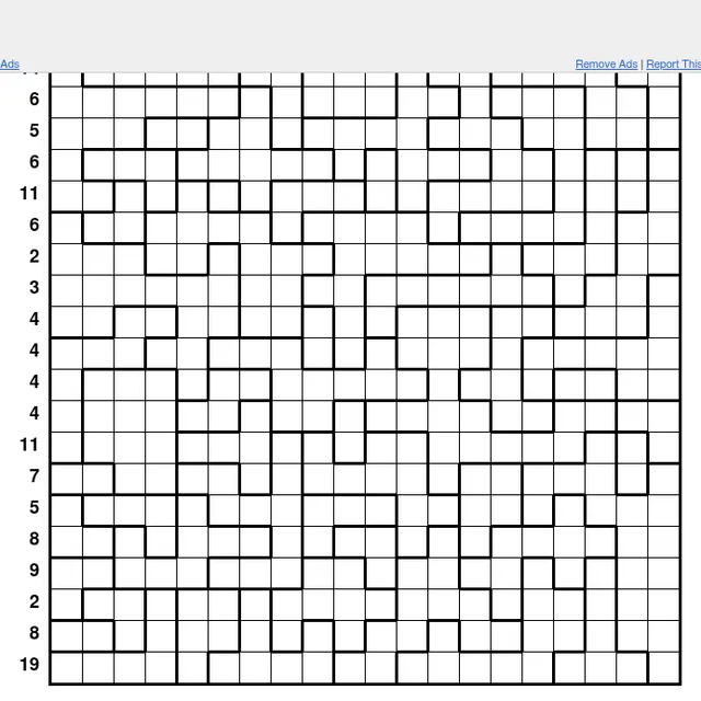 The Special Daily Aquarium on puzzle-aquarium.com: a large grid of tank regions with a water count beside each row
