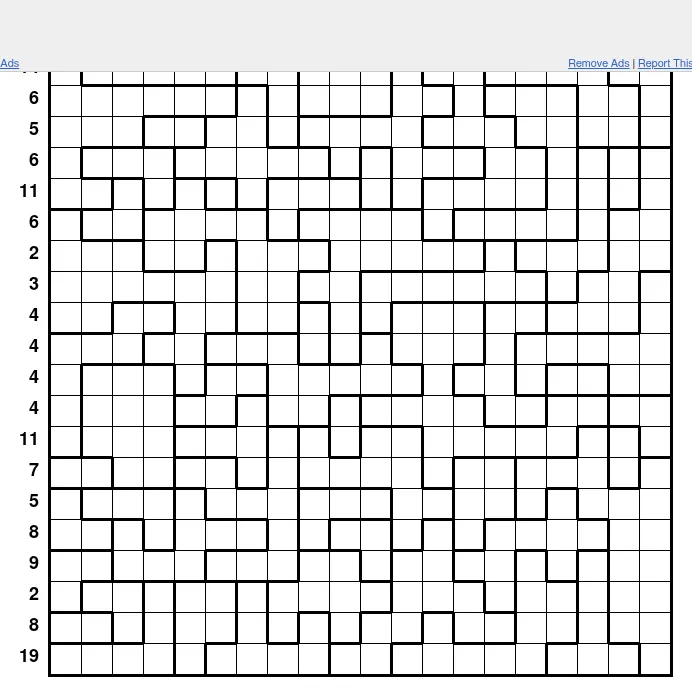 The Special Daily Aquarium on puzzle-aquarium.com: a large grid of tank regions with a water count beside each row