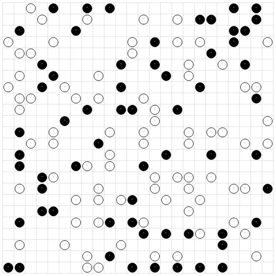 The 20 October 2026 Special Daily Binairo: a 24x24 grid with its starting black and white circles, the rest of the cells empty