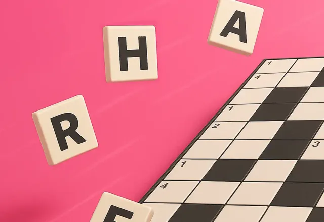 The Daily Mirror Quick Crossword teaser: letter tiles over a crossword grid