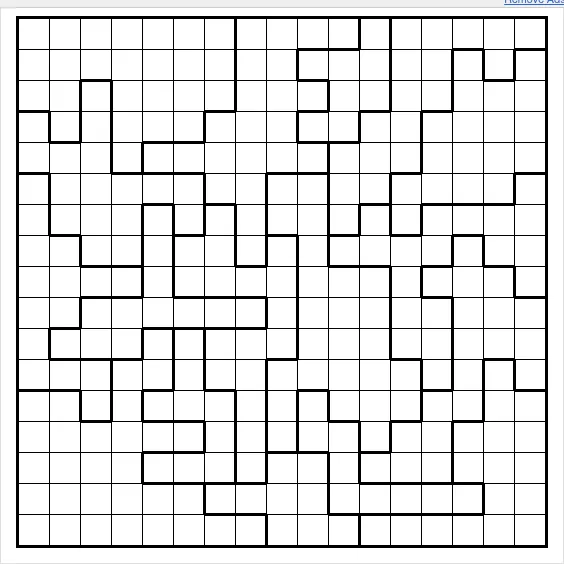 The 4-star Special Daily Star Battle on puzzle-star-battle.com: an empty 17 by 17 grid split into irregular regions