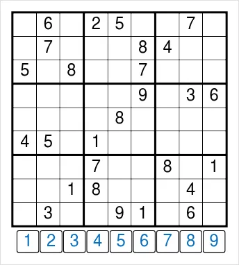 The 21 October 2026 Special Daily Sudoku grid at phone size, with a row of number buttons 1 to 9 under the board