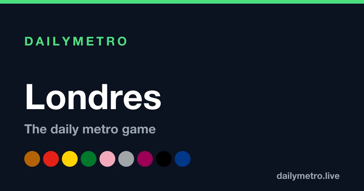 The DailyMetro London share card with the colours of the London Underground lines