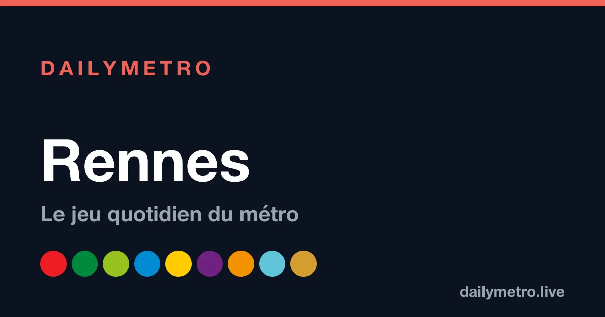 The DailyMetro Rennes share card