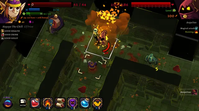 A Desktop Dungeons: Rewind dungeon of hidden tiles and monsters
