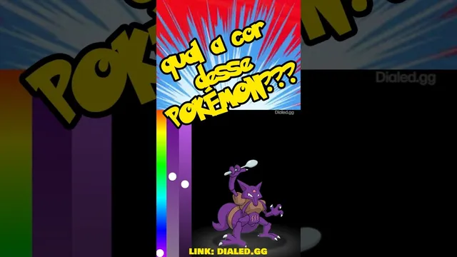 Dialed Color2 (color-toon) in play: a purple Pokémon with hue, saturation and brightness sliders at its side, from a player's YouTube video with its title card at the top