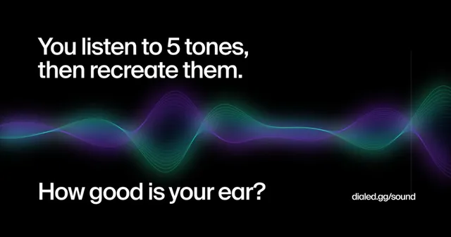 Dialed Sound share image with a waveform