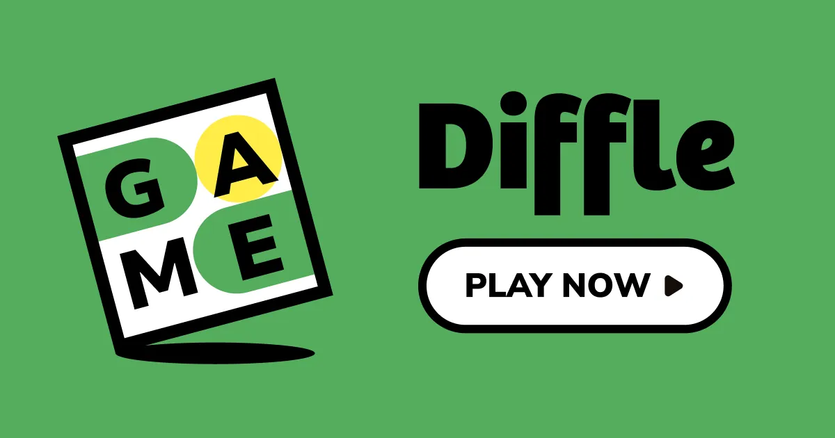 Diffle title card with the game's name and a Play Now button