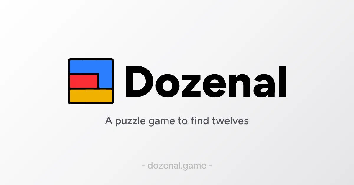 Dozenal logo: A puzzle game to find twelves
