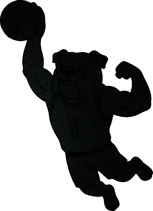 Draft Dawg mascot dunking