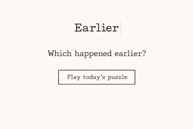 Earlier share image: which happened earlier?