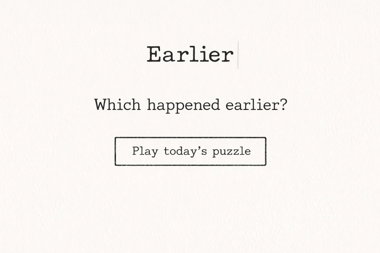 Earlier share image: which happened earlier?