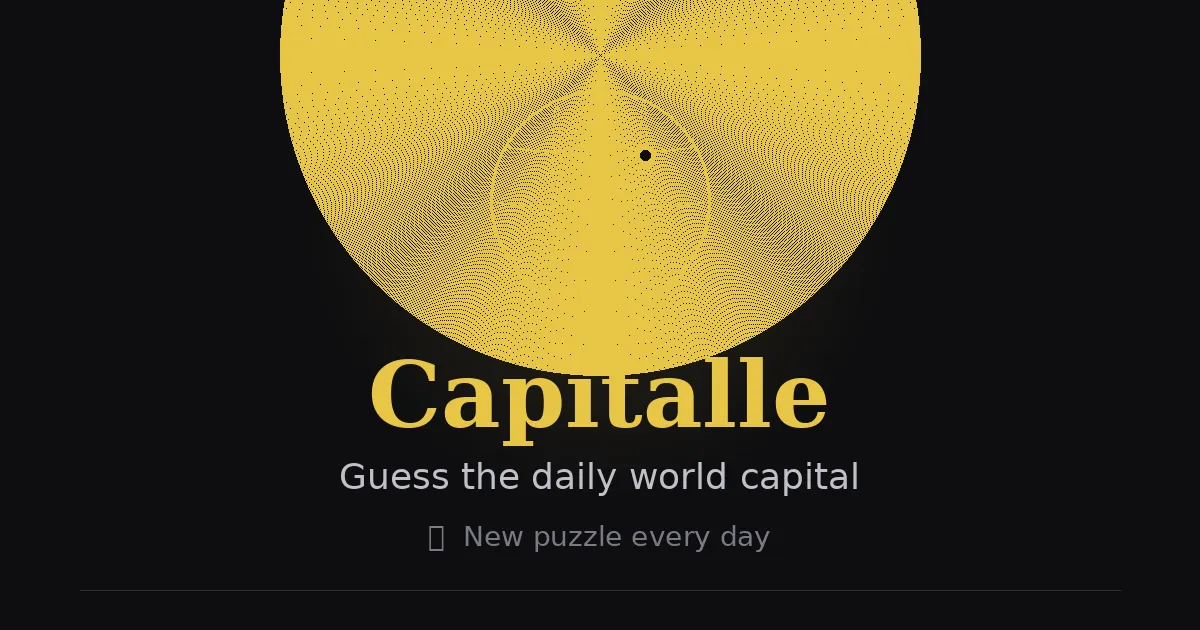 Capitalle daily geography puzzles share image