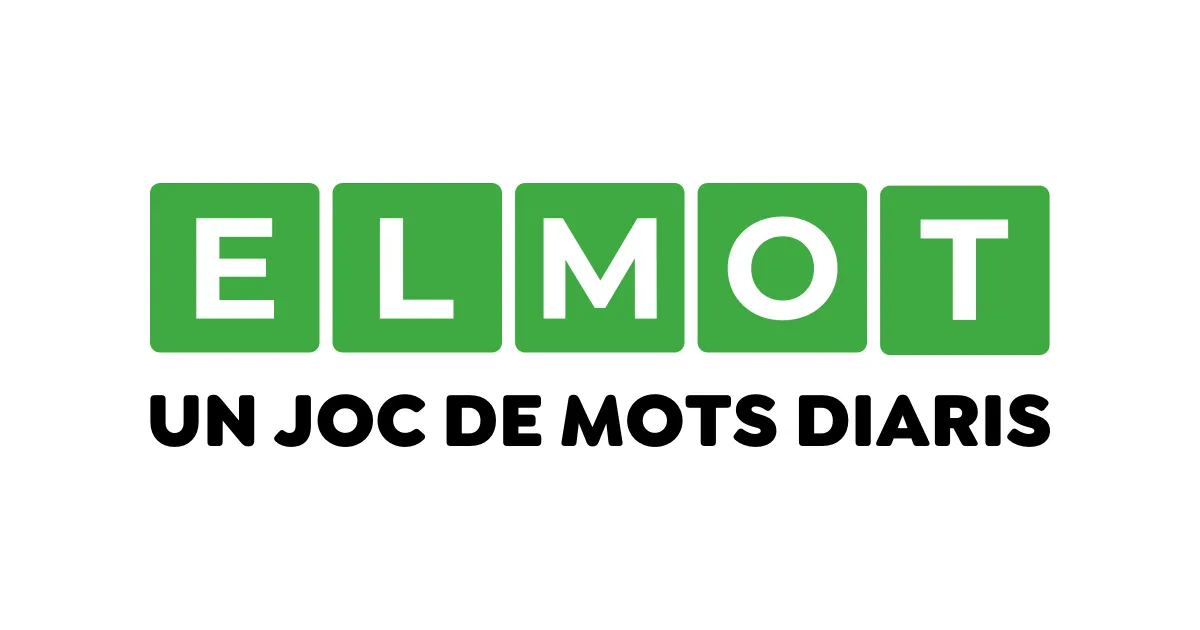 El Mot title card: ELMOT in green tiles and the line Un joc de mots diaris