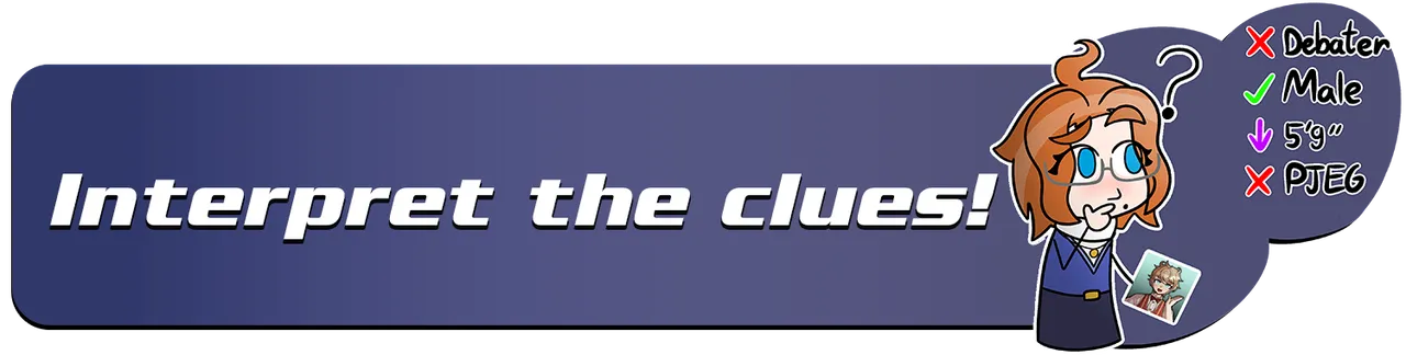 Fangandle's clue markers: Correct, Almost, Wrong, Lower, Unknown and Higher