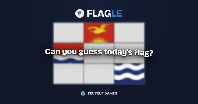Flagle share image for the daily flag guessing game