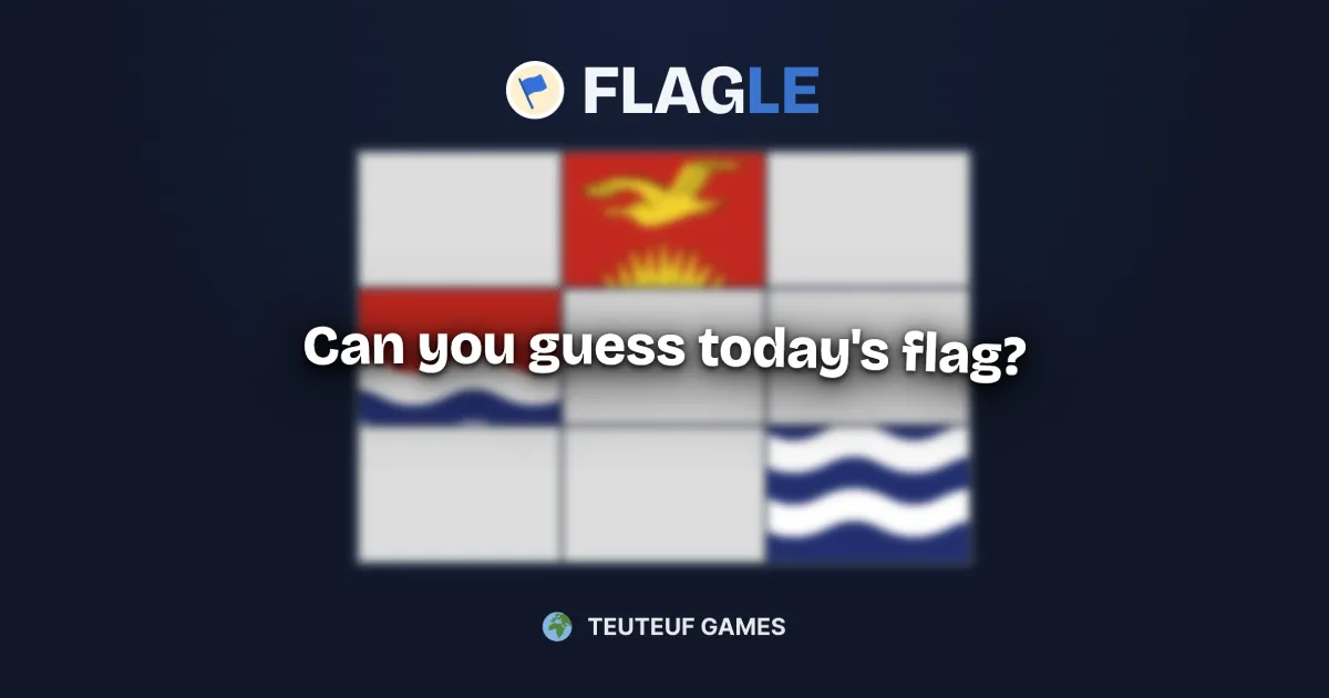 Flagle share image for the daily flag guessing game
