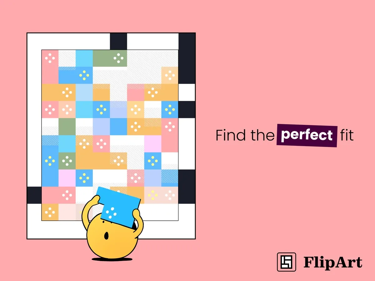 A larger Flipart board on Puzzmo shown in landscape