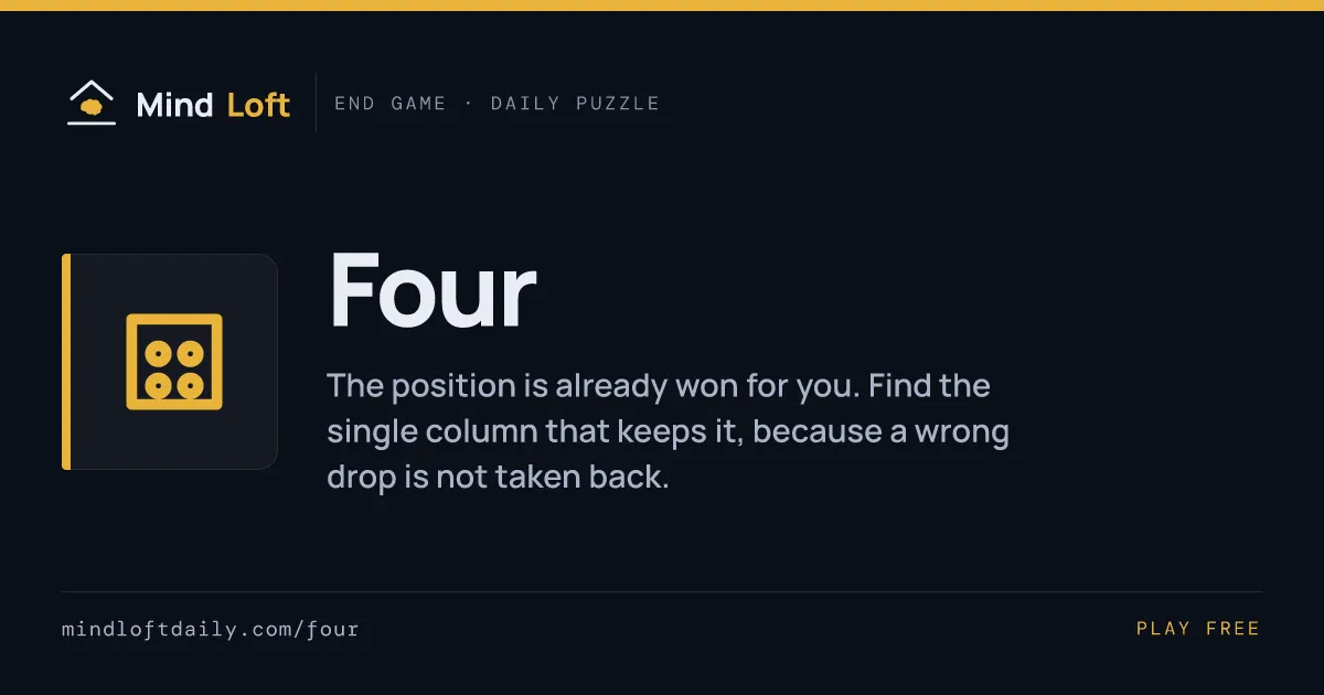 Four title card from Mind Loft: the game's icon, name and one-line description
