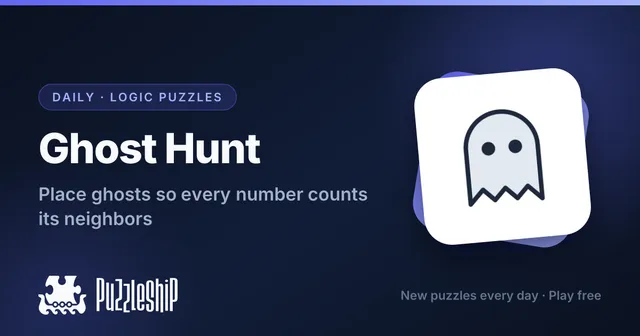 Ghost Hunt daily puzzles on Puzzleship