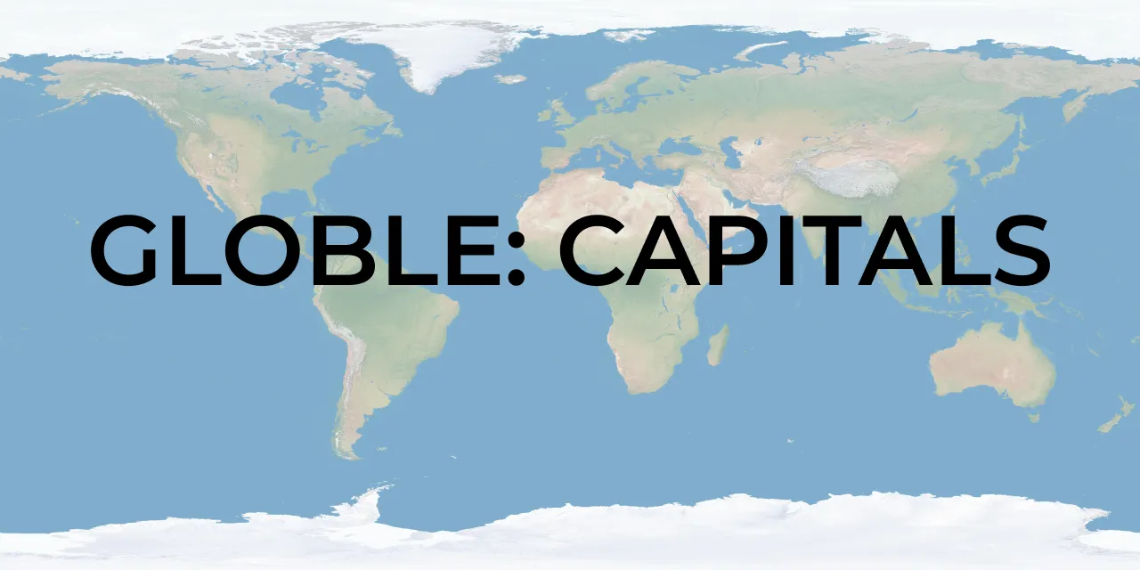 Globle: Capitals share image