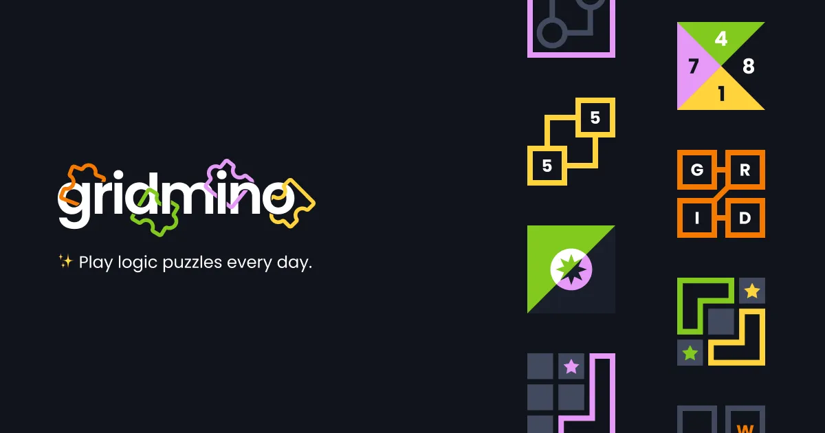Gridmino: play logic puzzles every day
