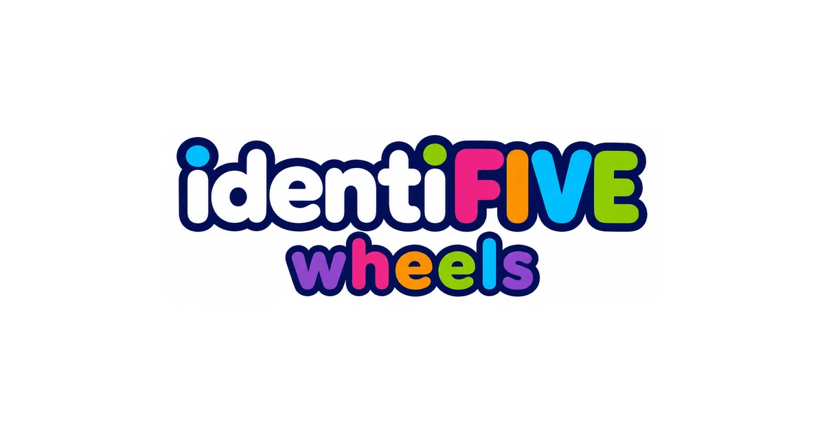 The identiFIVE Wheels logo in multicoloured letters