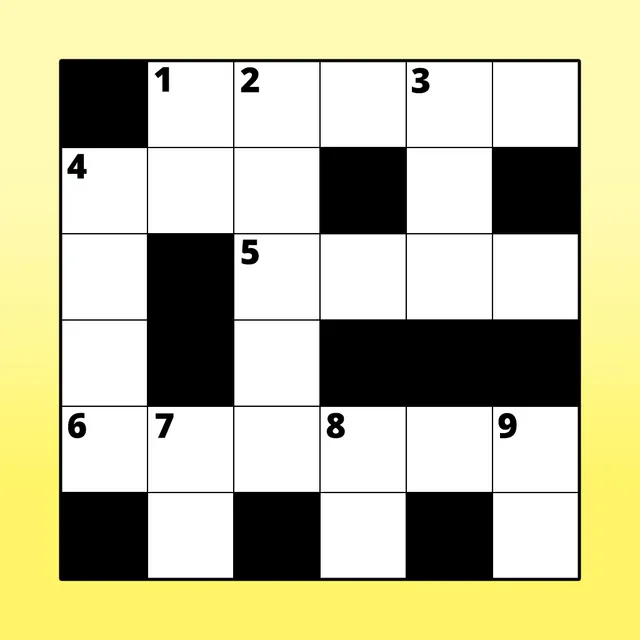 Jumble Crossword icon: a small numbered crossword grid on a yellow background