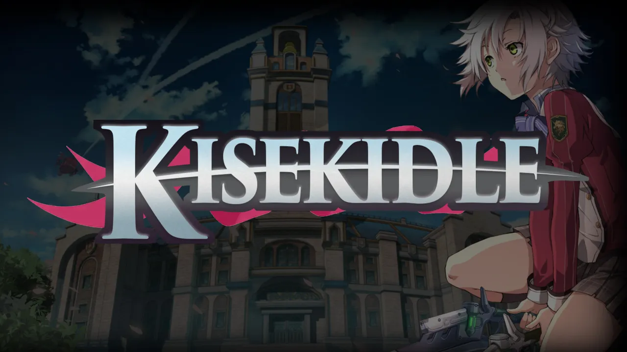 Kisekidle's own share banner: the Kisekidle logo over a Trails of Cold Steel academy building and character art