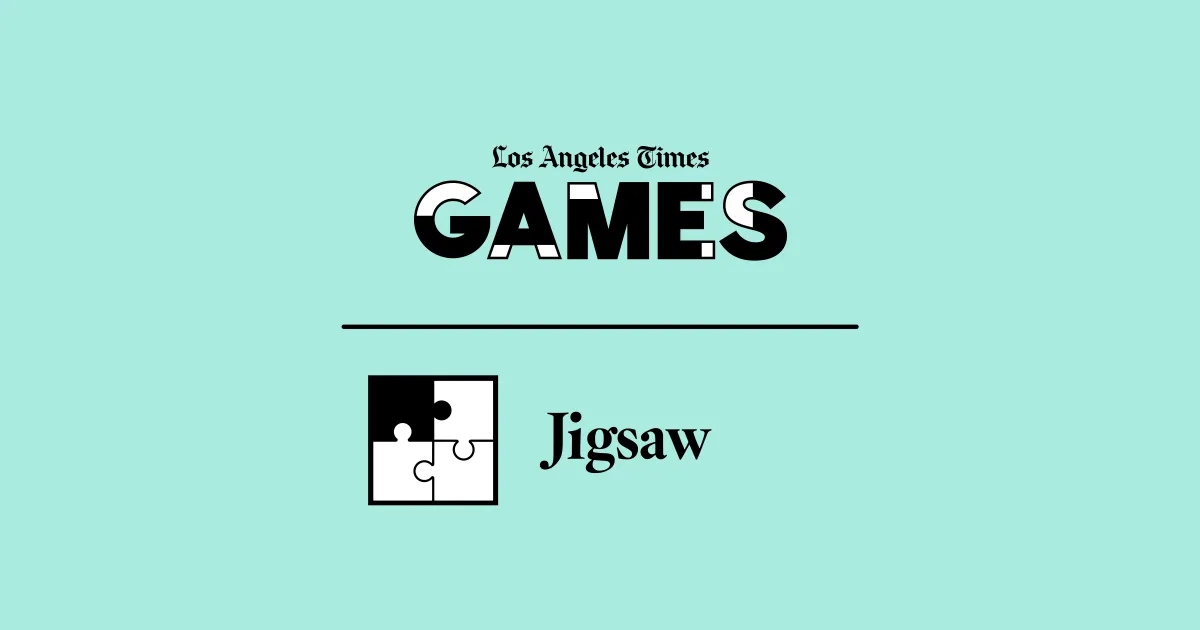 Los Angeles Times Games title card for Jigsaw