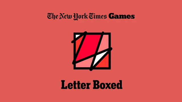 The Letter Boxed logo, a square crossed by lines, under The New York Times Games logo