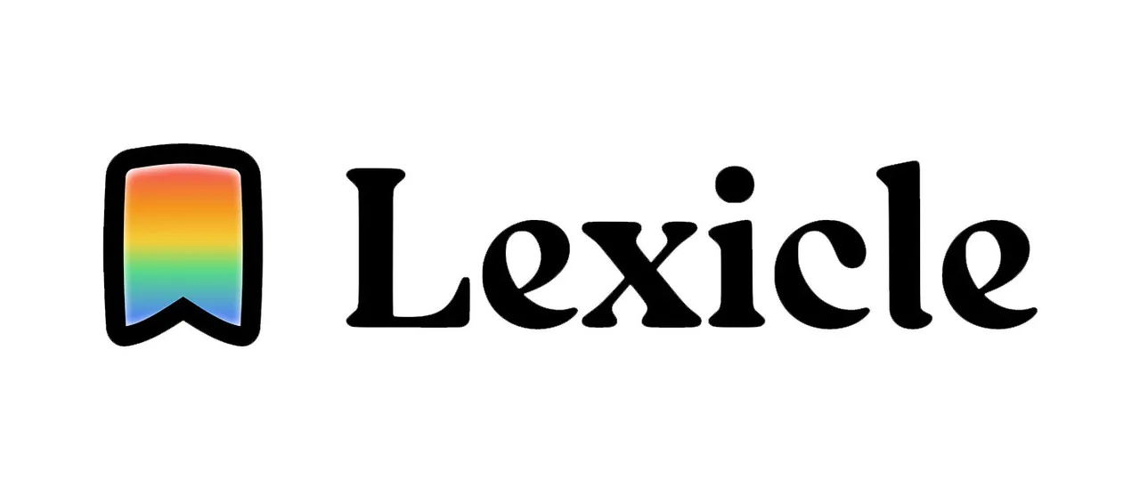 The Lexicle logo: a rainbow bookmark beside the word Lexicle